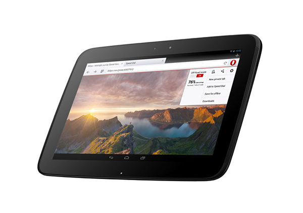 Opera'nın Android uygulaması tabletlere özel ara yüz desteğiyle güncellendi
