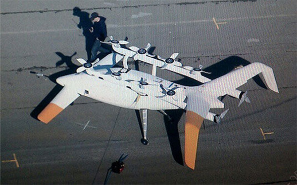 GooglePlex yakınlarında ilginç bir hava aracı görüntülendi