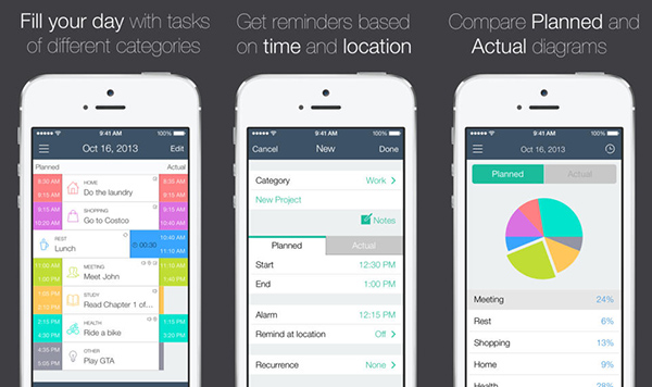 iOS uyumlu yeni kişisel organizasyon uygulaması: TIME Planner