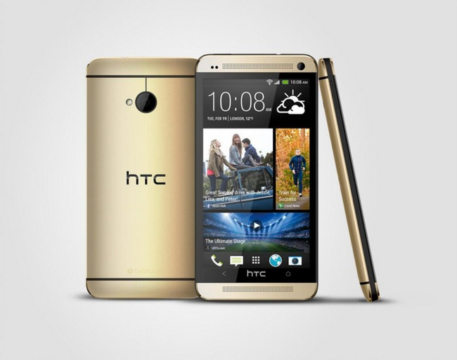 HTC One'a altın renk seçeneği eklendi