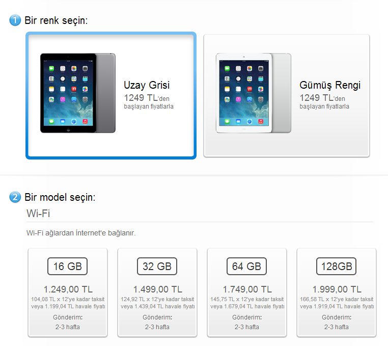 iPad Air ve Retina iPad Mini, ülkemizde satışa sunuldu