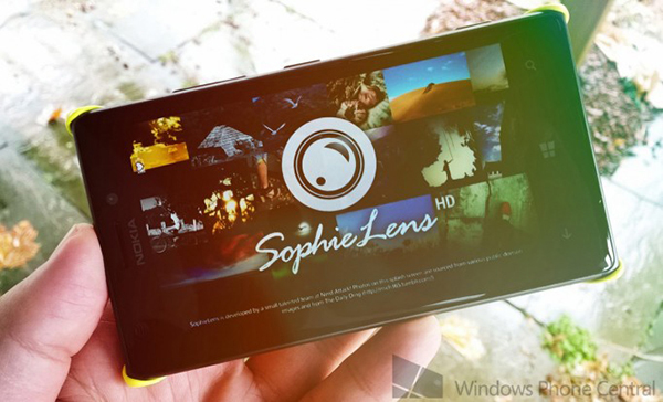 WP8 uyumlu fotoğraf filtre uygulaması SophieLens HD güncellendi