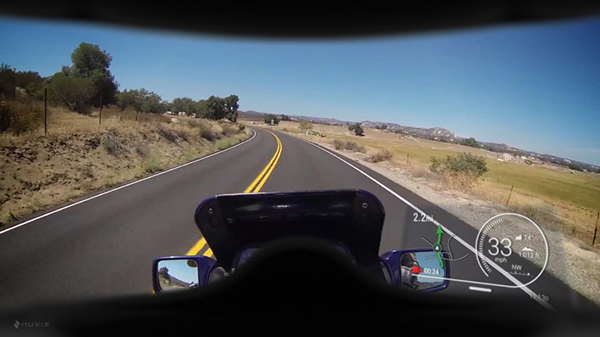 Motosiklet kasklarına bilgi ekranı ekleyen proje: NUVIZ Ride:HUD
