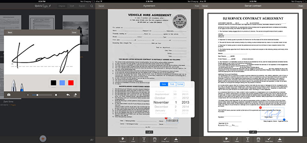 iPad uyumlu imza uygulaması QuickSign Pro, artık ücretsiz