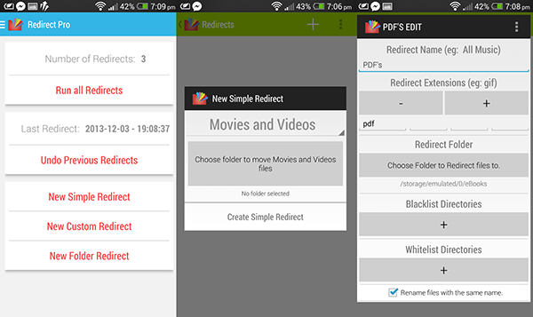 Dosya organizasyon amacıyla hazırlanan yeni Android uygulaması: Redirect File Organizer