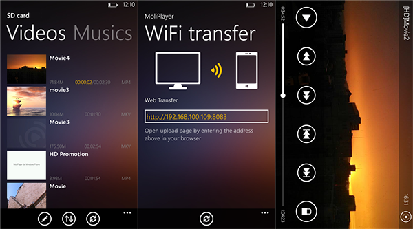 WP8 uyumlu video ve müzik uygulaması MoliPlayer Pro güncellendi