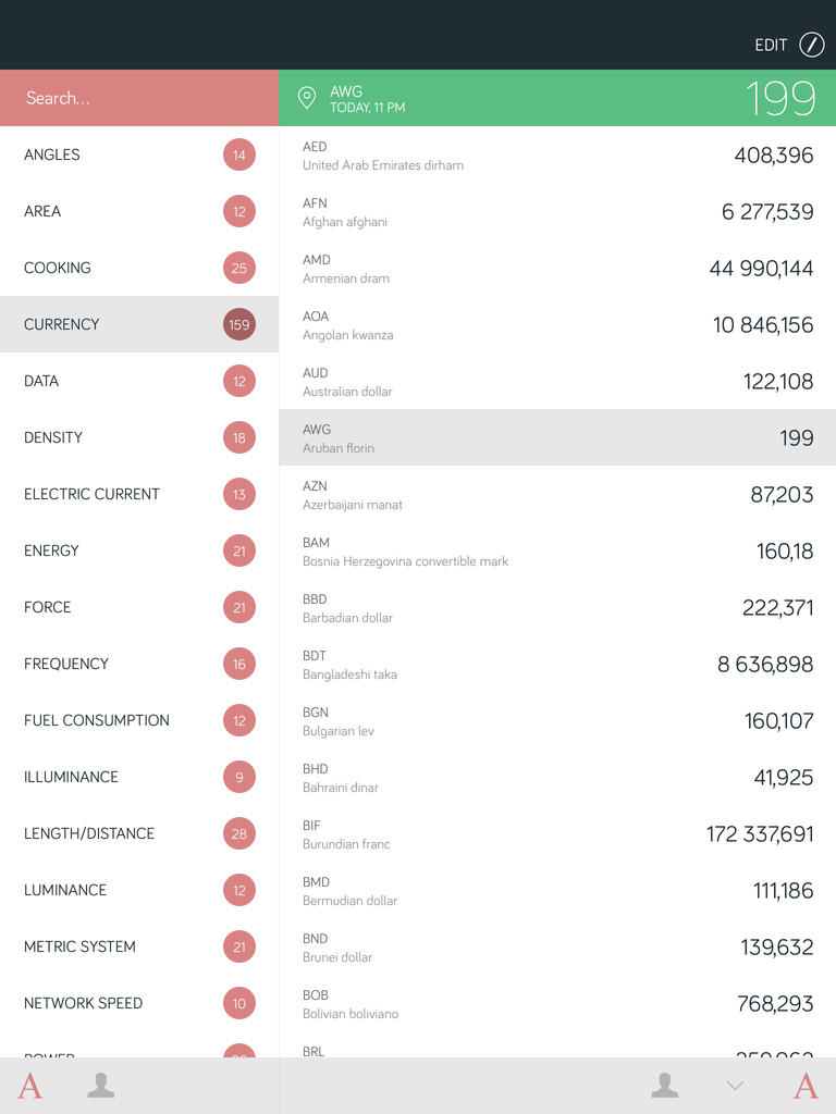 Amount, iOS'in evrensel uygulamalarından oldu