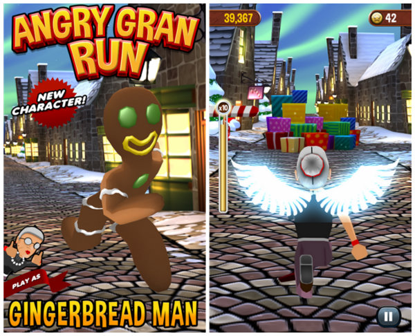 Angry Gran Run Windows Phone 8 için yayınlandı