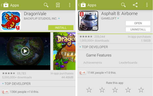 Google Play mağazası 4.5.10 sürümüne yükseltildi
