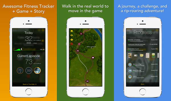 iOS 7 uyumlu yeni spor takip uygulaması: The Walk