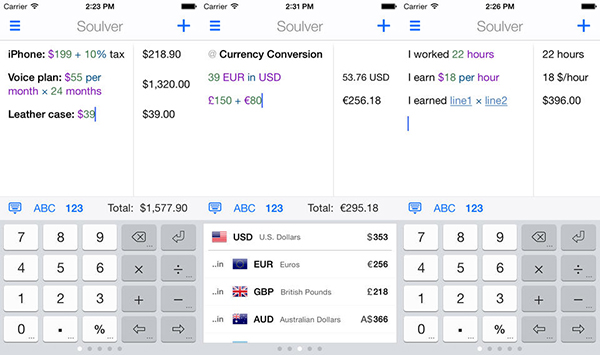 iPad uyumlu not alma ve hesap uygulaması Soulver indirime girdi