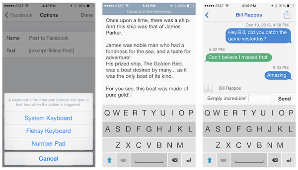 iOS'da bir ilk : Fleksy farklı uygulamalarda alternatif klavye olarak kullanılabilecek