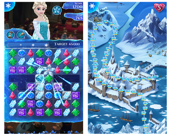 Disney'in yeni oyunu Frozen Free Fall, Windows Phone 8 için yayınlandı