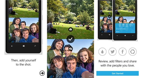 WP8 için geliştirilen DualShot fotoğraf uygulaması güncellendi