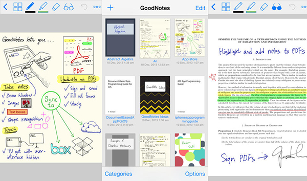 iOS için yeni not alma uygulaması: GoodNotes 4