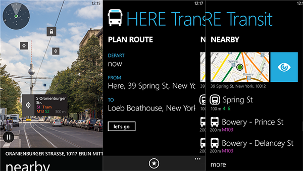 WP8 için HERE Transit uygulaması güncellendi