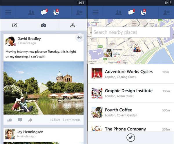 WP8 için Microsoft tarafından geliştirilen Facebook uygulaması güncellendi