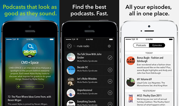 iOS 7 uyumlu yeni podcast uygulaması Castro, geniş çaplı ilk güncellemesini aldı