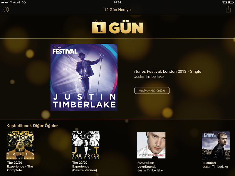 Apple'ın 2014 için ilk hediyesi: iTunes Festival EP - Justin Timberlake
