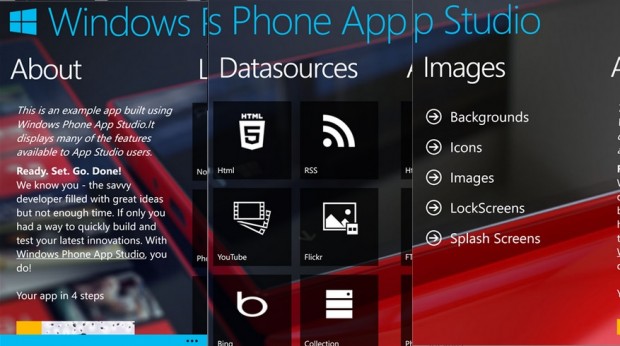 Microsoft, Windows Phone App Studio ile hazırlanmış örnek bir uygulamasını kullanıma sundu