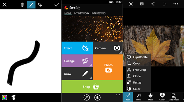 WP8 için yeni fotoğraf editörü: PicsArt