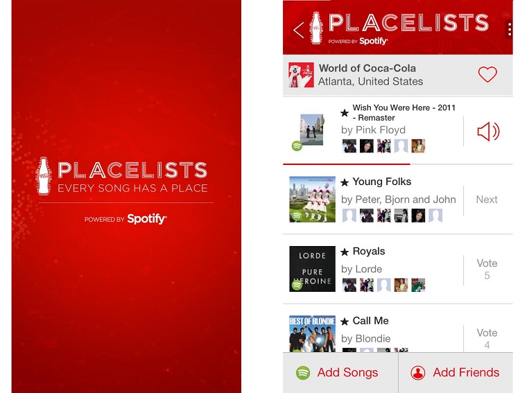 Coca Cola'dan sosyal ağ uygulaması: Placelist