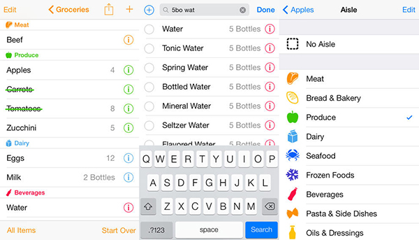 Alışveriş listeleri için hazırlanan iOS uygulaması Groceries 4 artık ücretsiz