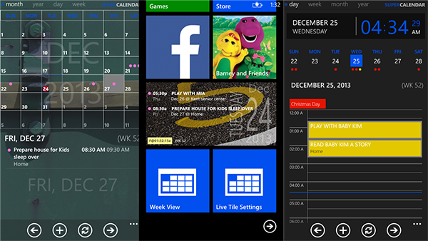 WP8 uyumlu takvim uygulaması Super Calendar güncellendi