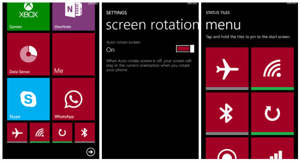 Status Tiles ile Windows Phone 8 başlangıç ekranında bağlantı kısayolları oluşturun