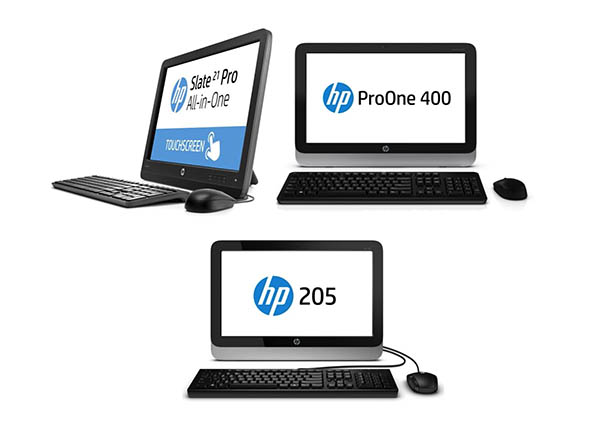 CES 2014: Hepsi bir arada dünyasına Hp'den yeni üyeler: Slate21 Pro, ProOne 400 ve 205 AiO