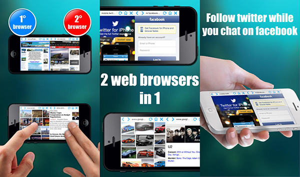 iOS uyumlu Double Browser Pro da artık ücretsiz