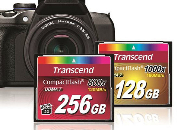 Transcend'den Premium serisi yeni 800x CompactFlash hafıza kartları