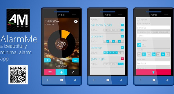 Windows Phone 8 için AlarmMe başarılı bir alarm alternatifi olarak dikkat çekiyor