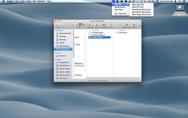 Mac için hızlı dosya oluşturma uygulaması New File ücretsiz yapıldı