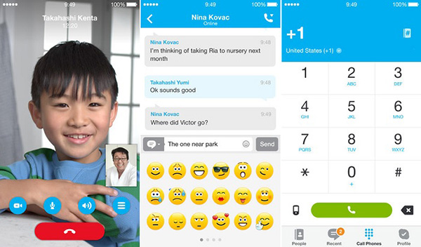 Skype'ın iOS uygulaması iki taraflı HD görüşme ve bildirim desteğiyle güncellendi