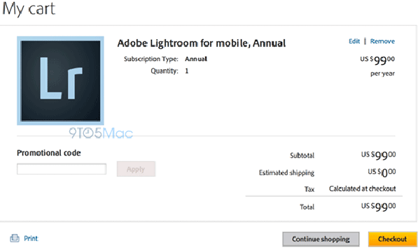 Adobe Lightroom'un iPad versiyonu yeniden ortaya çıktı