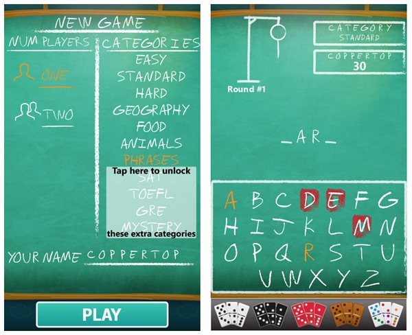 Hangman Pro klasik oynanışı Windows Phone'a getiriyor