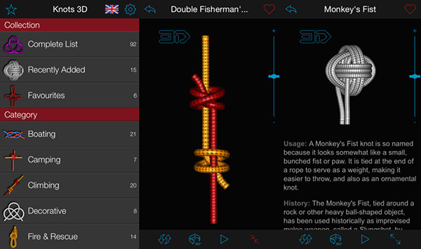 Üç boyutlu düğüm oluşturma uygulaması Knots 3D ücretsiz yapıldı