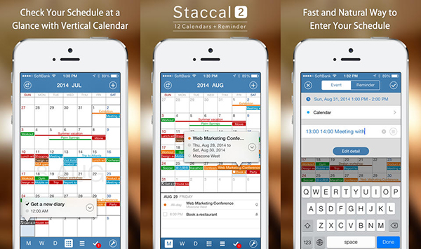 iOS için yeni takvim uygulaması: Staccal 2