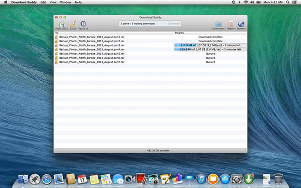 Mac sistemlere kullanımı kolay yeni indirme yöneticisi: Download Buddy