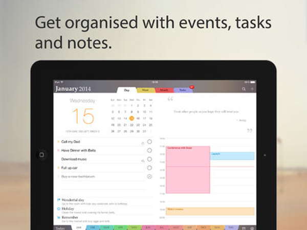 iPad uyumlu plan ve organizasyon uygulaması Planner Plus yenilendi