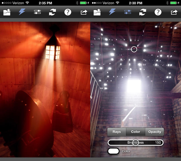 Fotoğraf uygulaması Rays iOS için artık ücretsiz