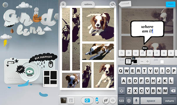 Marketin fotoğraf kolaj uygulamalarından iOS uyumlu Grid Lens ücretsiz yapıldı