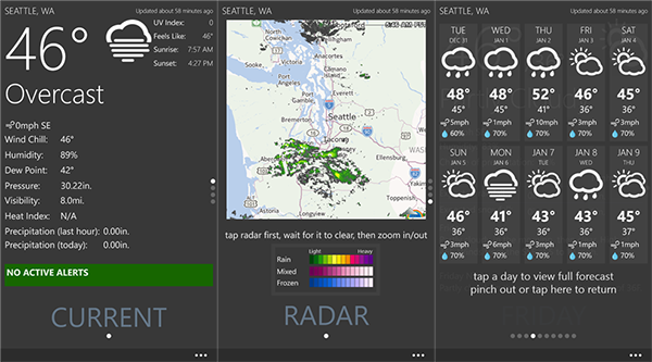 WP8 tarafının hava durumu uygulamalarından Weather+ güncellendi