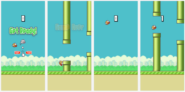 Basit oynanışı ile ilgi gören Flappy, uygulama mağazalarında liderliğe yükseldi