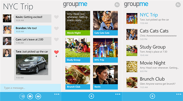 WP8 uyumlu grup mesajlaşma uygulaması GroupMe güncellendi