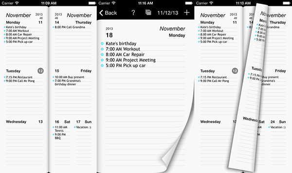 iOS uyumlu haftalık dijital ajanda Week Agenda Ultimate artık ücretsiz