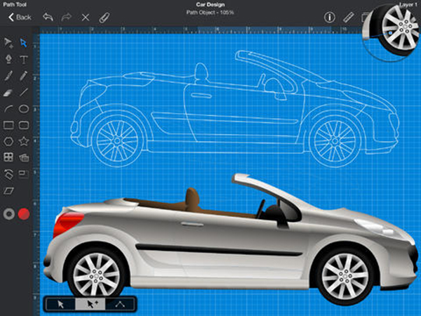 iPad uyumlu gelişmiş çizim uygulaması iDraw yeni özelliklerle güncellendi