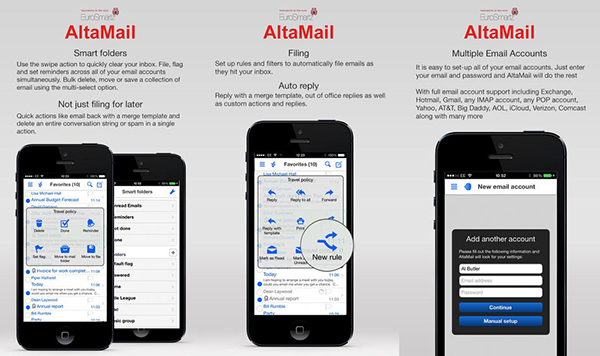 iOS uyumlu e-posta istemcisi AltaMail artık ücretsiz