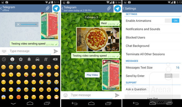 Android için Telegram mesajlaşma uygulaması, güvenliği ile iddialı